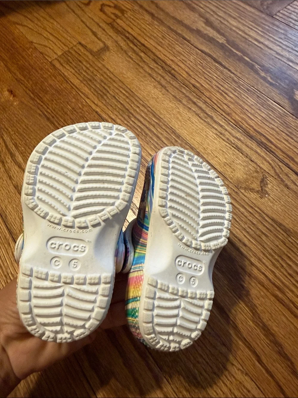 CROCS Kids Multicolor Swirl Clogs
